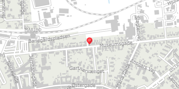 Trafikstøjkort på Museumsgade 41, 4930 Maribo