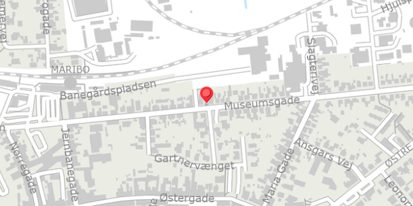 Trafikstøjkort på Museumsgade 43, 4930 Maribo