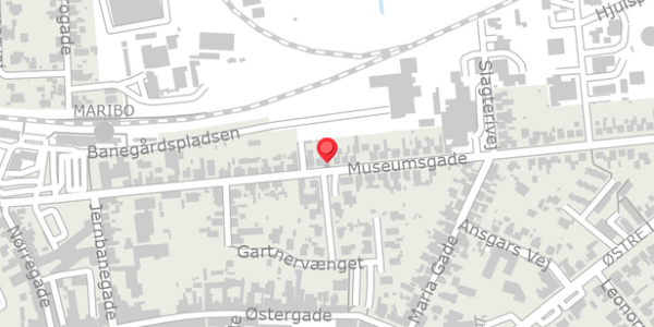 Trafikstøjkort på Museumsgade 45, 4930 Maribo