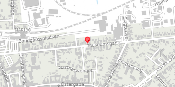 Trafikstøjkort på Museumsgade 49, 4930 Maribo