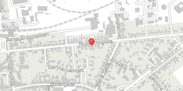 Trafikstøjkort på Museumsgade 50, . , 4930 Maribo
