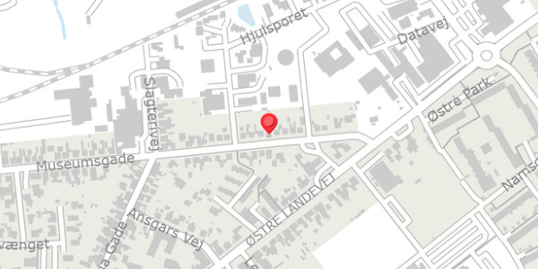 Trafikstøjkort på Museumsgade 89, 4930 Maribo