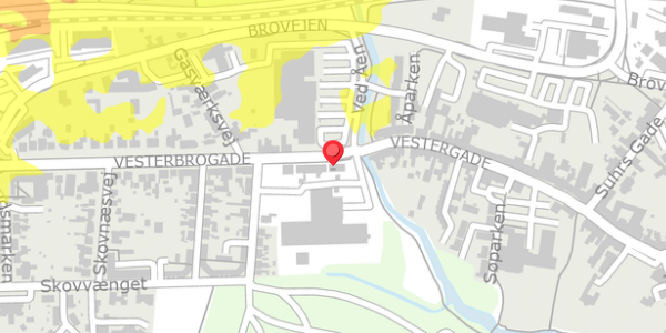 Trafikstøjkort på Vesterbrogade 5, . , 4930 Maribo