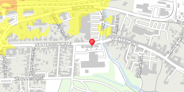 Trafikstøjkort på Vesterbrogade 7, . 2, 4930 Maribo