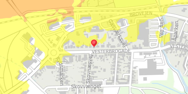 Trafikstøjkort på Vesterbrogade 26, . , 4930 Maribo
