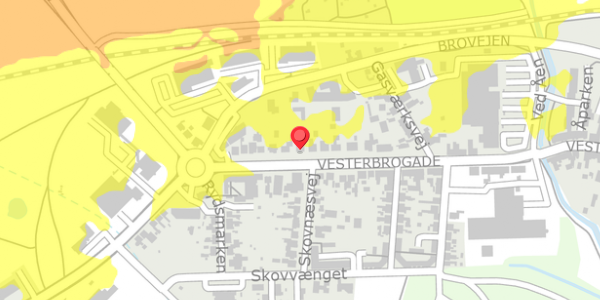 Trafikstøjkort på Vesterbrogade 30, . , 4930 Maribo