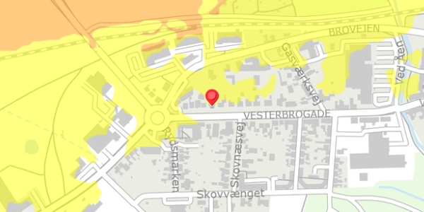Trafikstøjkort på Vesterbrogade 34, . , 4930 Maribo