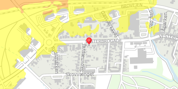Trafikstøjkort på Vesterbrogade 41, . , 4930 Maribo
