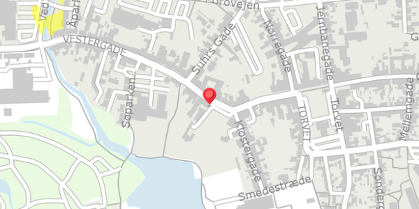 Trafikstøjkort på Vestergade 15A, . , 4930 Maribo