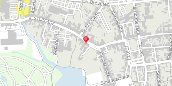 Trafikstøjkort på Vestergade 17, 4930 Maribo