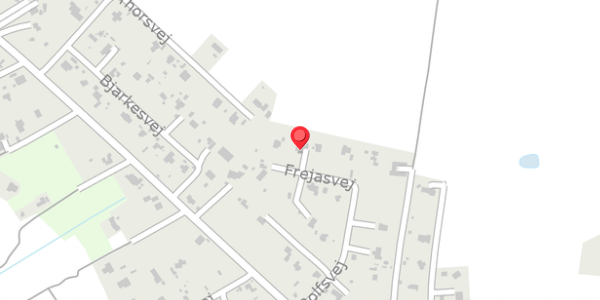 Trafikstøjkort på Frejasvej 6, . , 4792 Askeby