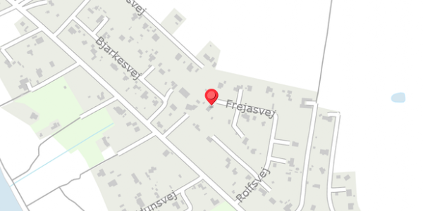 Trafikstøjkort på Frejasvej 7, . , 4792 Askeby