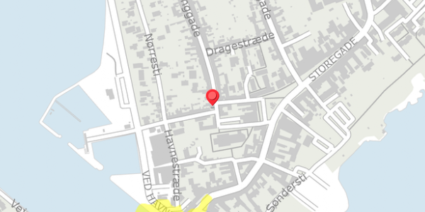 Trafikstøjkort på Langgade 5, . , 4780 Stege