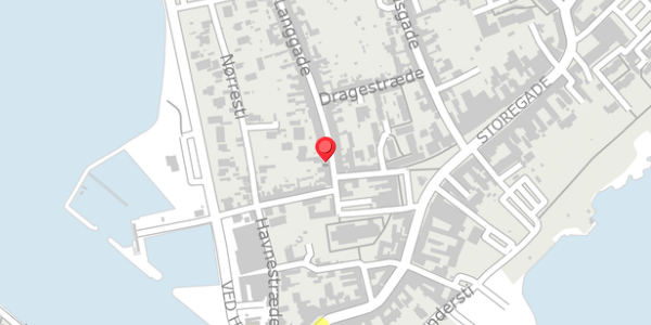 Trafikstøjkort på Langgade 9, . , 4780 Stege