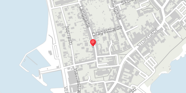 Trafikstøjkort på Langgade 13, 4780 Stege