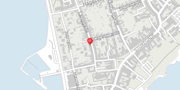 Trafikstøjkort på Langgade 15D, . , 4780 Stege