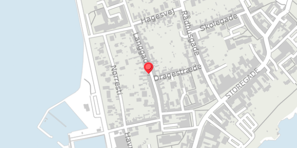 Trafikstøjkort på Langgade 27, . , 4780 Stege