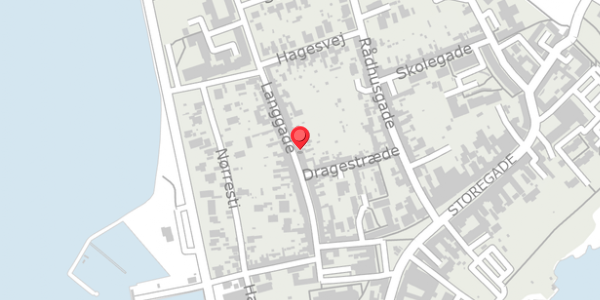 Trafikstøjkort på Langgade 30, . , 4780 Stege