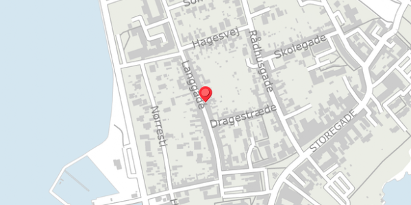 Trafikstøjkort på Langgade 34, . , 4780 Stege