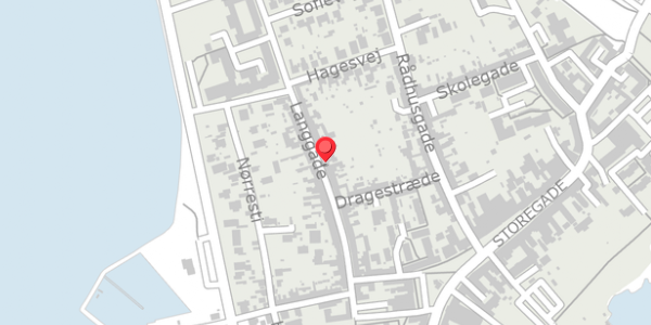 Trafikstøjkort på Langgade 36, . , 4780 Stege