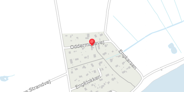 Trafikstøjkort på Oddermosevej 14, . , 4780 Stege