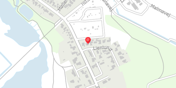 Trafikstøjkort på Lienlund 3, 4900 Nakskov