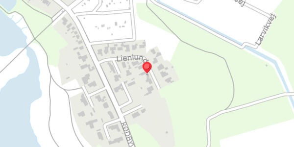 Trafikstøjkort på Lienlund 14, . , 4900 Nakskov