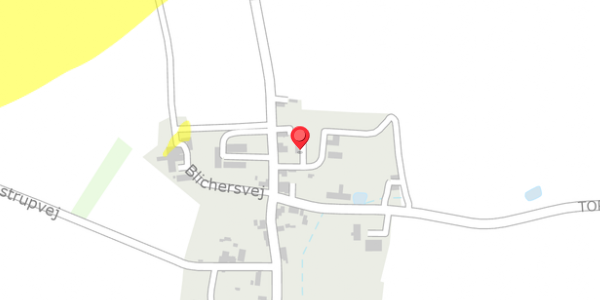 Trafikstøjkort på Blichersvej 7, 4863 Eskilstrup