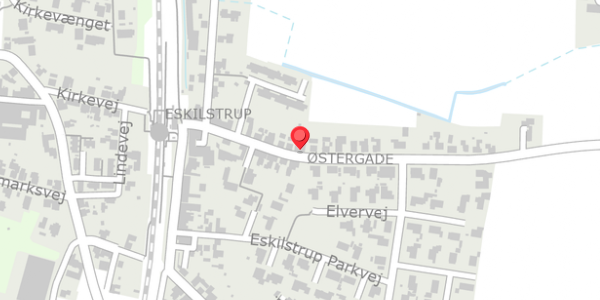 Trafikstøjkort på Østergade 21, . , 4863 Eskilstrup