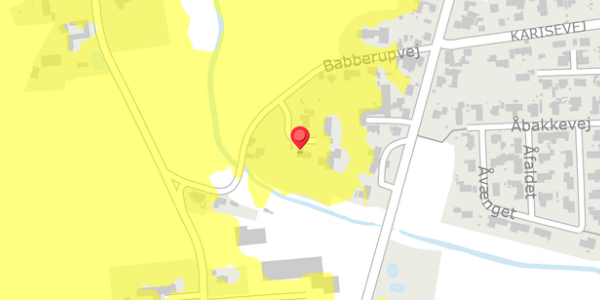 Trafikstøjkort på Babberupvej 19, . , 4690 Haslev