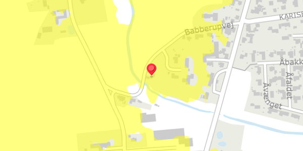 Trafikstøjkort på Babberupvej 21, 4690 Haslev