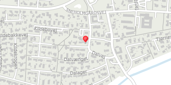 Trafikstøjkort på Daltoften 2, 4690 Haslev