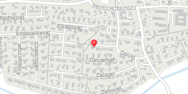 Trafikstøjkort på Daltoften 7, 4690 Haslev