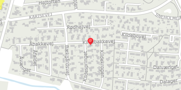 Trafikstøjkort på Kildebakkevej 6, . , 4690 Haslev