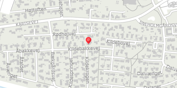 Trafikstøjkort på Kildebakkevej 11, . , 4690 Haslev
