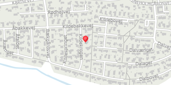 Trafikstøjkort på Kildekrogen 5, . , 4690 Haslev