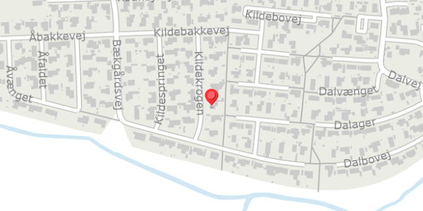 Trafikstøjkort på Kildekrogen 9, . , 4690 Haslev