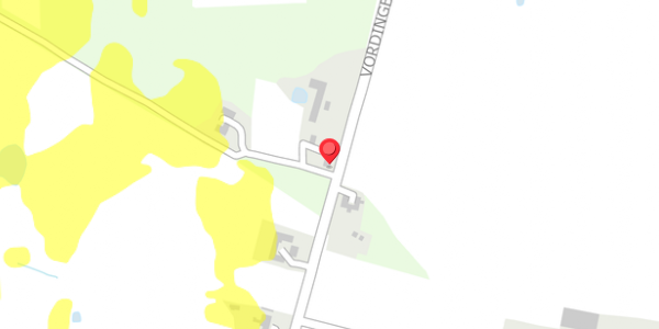 Trafikstøjkort på Vordingborgvej 388, 4690 Haslev