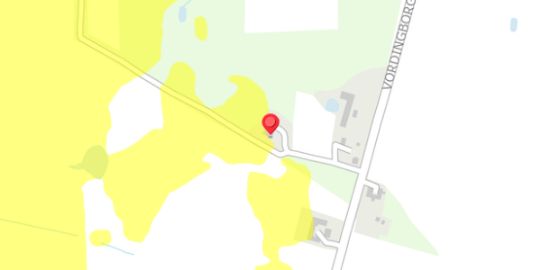 Trafikstøjkort på Vordingborgvej 390, 4690 Haslev