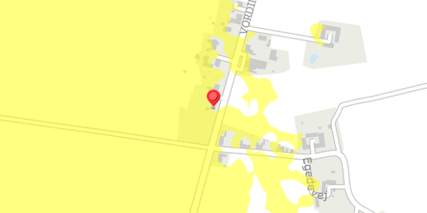 Trafikstøjkort på Vordingborgvej 448, . , 4690 Haslev