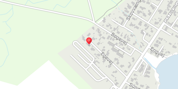 Trafikstøjkort på Egevej 13, 4862 Guldborg
