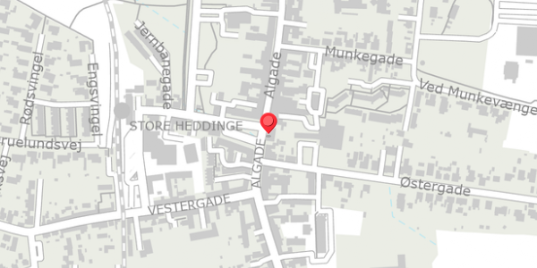 Trafikstøjkort på Algade 8, 4660 Store Heddinge