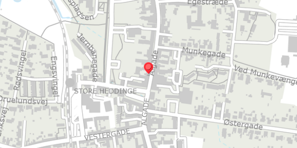 Trafikstøjkort på Algade 9, st. , 4660 Store Heddinge