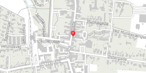 Trafikstøjkort på Algade 12A, 1. th, 4660 Store Heddinge