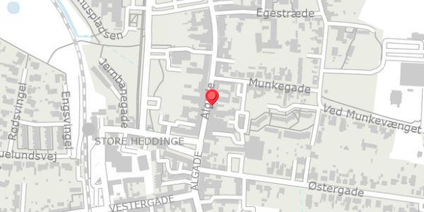 Trafikstøjkort på Algade 14, st. , 4660 Store Heddinge