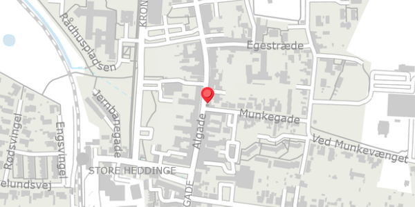 Trafikstøjkort på Algade 20, st. , 4660 Store Heddinge