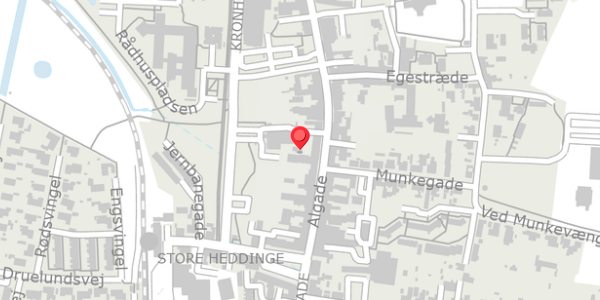 Trafikstøjkort på Algade 21D, 1. , 4660 Store Heddinge