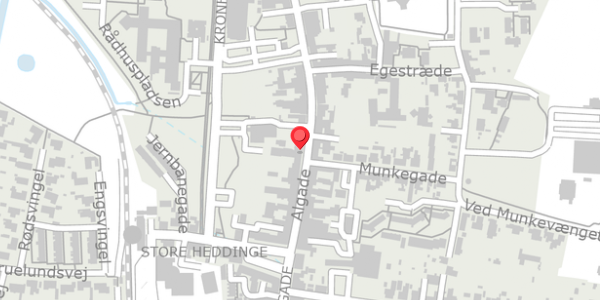 Trafikstøjkort på Algade 21, 1. , 4660 Store Heddinge