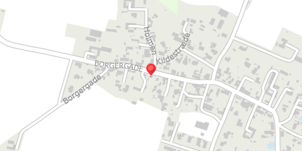 Trafikstøjkort på Borgergade 25, . , 4672 Klippinge