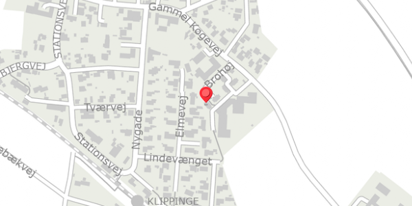Trafikstøjkort på Brohøj 21, 4672 Klippinge